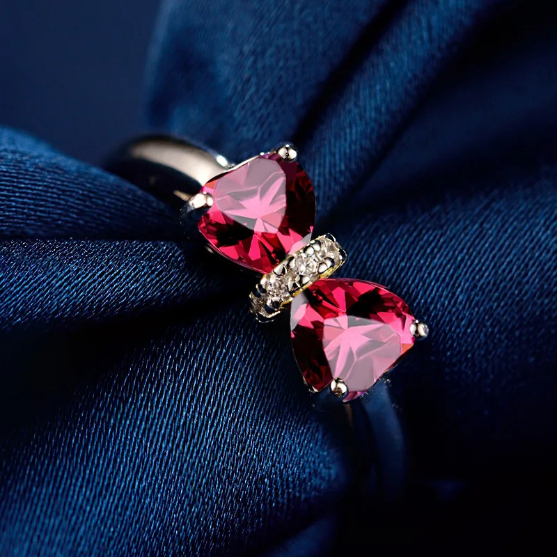 925 Серебряное кольцо корейской моды инкрустированные женское с цирконом