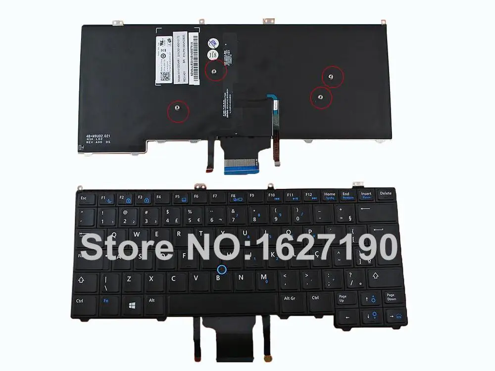 BR Бразилии Клавиатура ноутбука для Dell Latitude E7440 E7420 E7240 черный (с подсветкой Win8) cuaderno