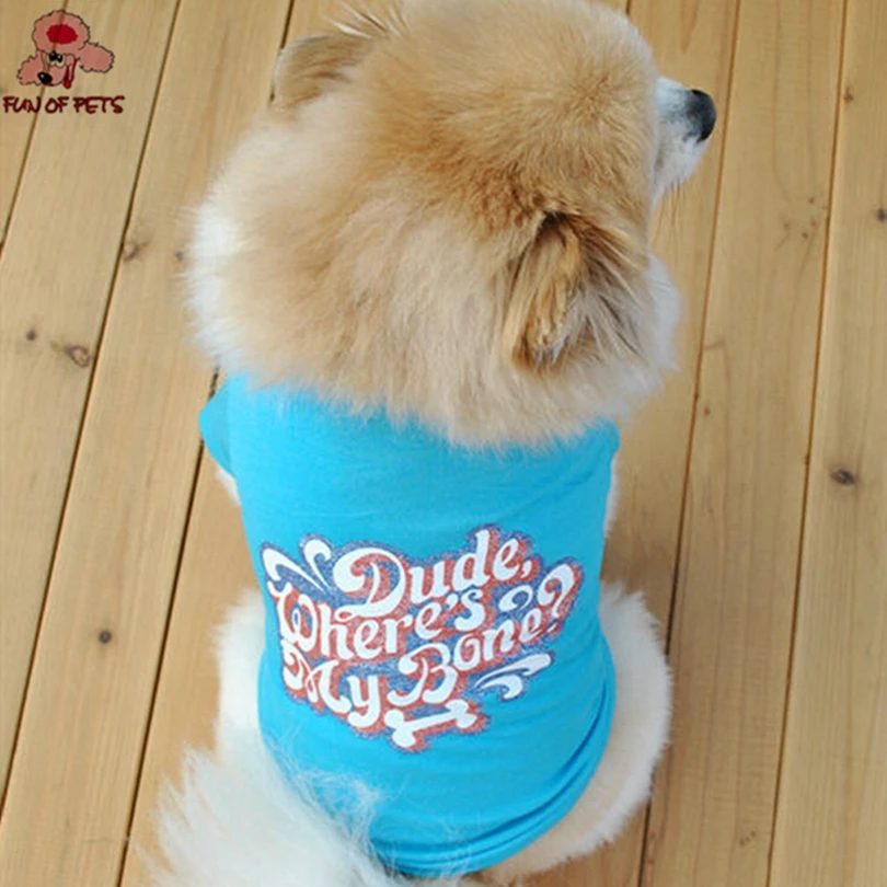 2017 летняя хлопковая Футболка с буквенным принтом для собаки жилет щенка кота