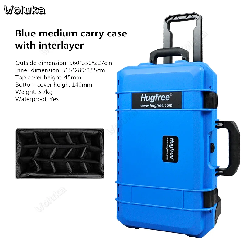 Blue medium case 2 Фотографический чехол для переноски студийный светильник чехол/тележка коробка/чехол для переноски крышка фотографического оборудования CD50 T11 H - Цвет: Blue medium case 2
