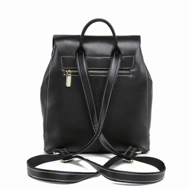 New Korean version of the trend wild casual leather cowhide bags fashion college wind large capacity bag | Багаж и сумки