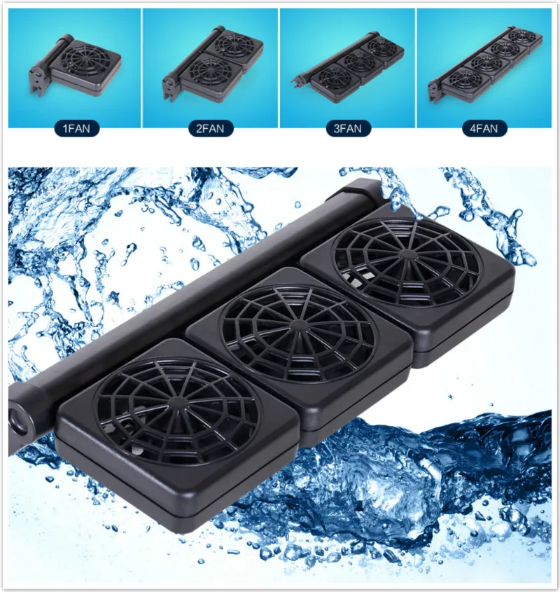 Регулируемый ветроохлаждающий вентилятор для аквариума яркий водяной