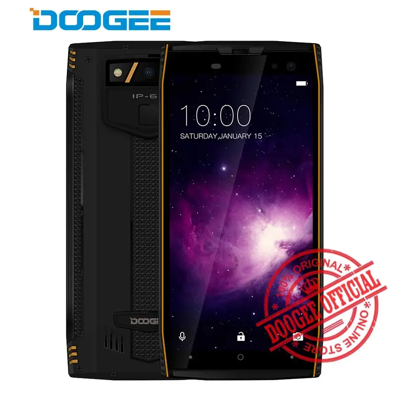 Оригинал DOOGEE S50 IP68 Водонепроницаемый смартфон 5 7 'ཎ:9 MTK6763 Восьмиядерный 6G + 128 GB