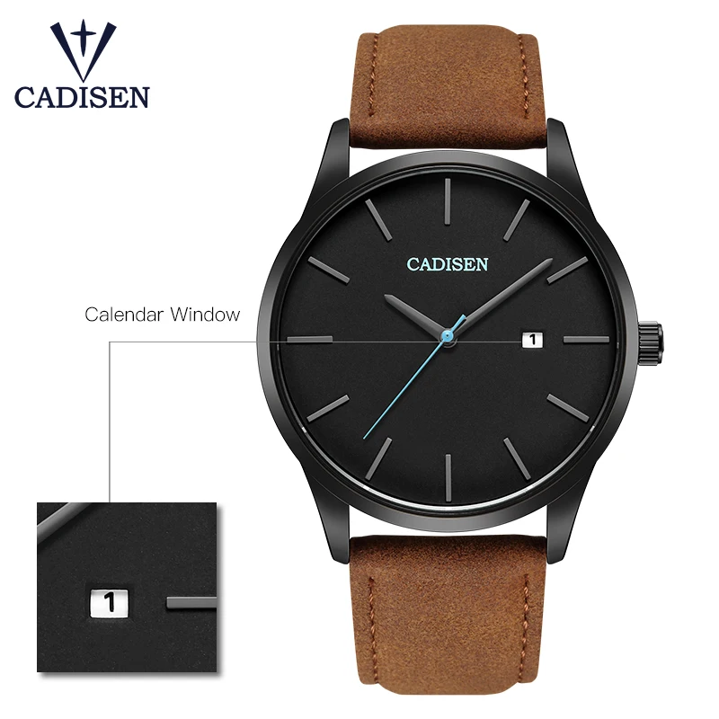 Лидирующий бренд CADISEN мужские часы военные все стальные известный бизнес