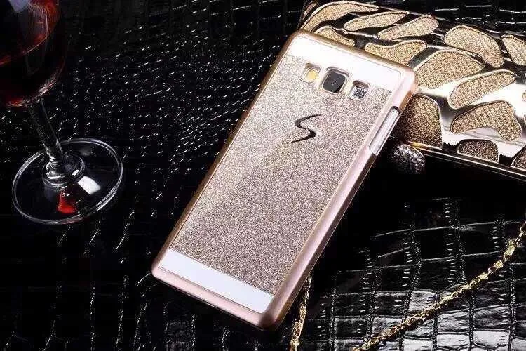 Новый Роскошный Bling Случай Для Samsung Galaxy J1 J2 J3 2015 Nxt Блеск Игристые ПК Hard Cover J200 J300 J100