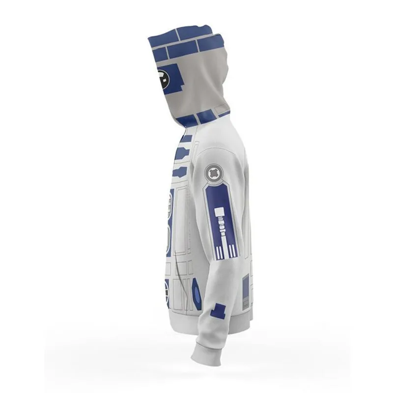 Фильм Звездные войны: Пробуждение силы порг R2-D2 толстовка на молнии для мужчин и женщин Косплей свитер Аниме Костюм 3D печать Новинка