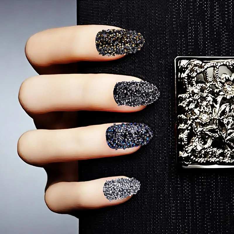 В коробке блестящая голографическая блестка в форме бисера украшения для