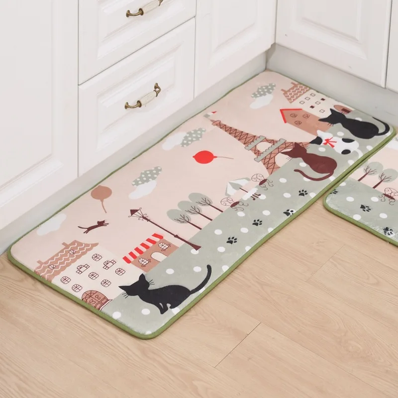 Lovely Kitchen Anti-skid Mats High Quality Living Room Bedroom Carpet Rugs for Home Decor Bath Mat Floor Absorbent tapis de bain