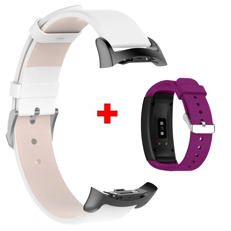 Color9 2 шт сменный Браслет для часов для samsung gear Fit 2 Pro ремешок Роскошный кожаный ремешок для samsung Fit 2 Fit2 Wristband браслет - Цвет: Color9