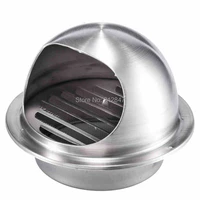 kitchen roof extractor fan 304 grade stainless steel air vent outlet grill w mesh louver for 100mm dia ducting valve
