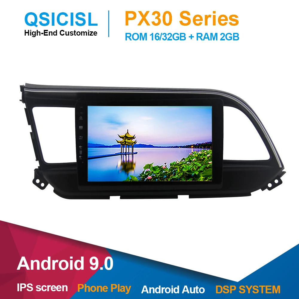 Новый Android 9 0 ips &quotавтомобильное радио для машины dvd gps плеер hyundai Elantra 2019 головное