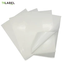 removable self adhesive stickers a4 size 80 sheets glossy surface laser label use for glass window furniture stick