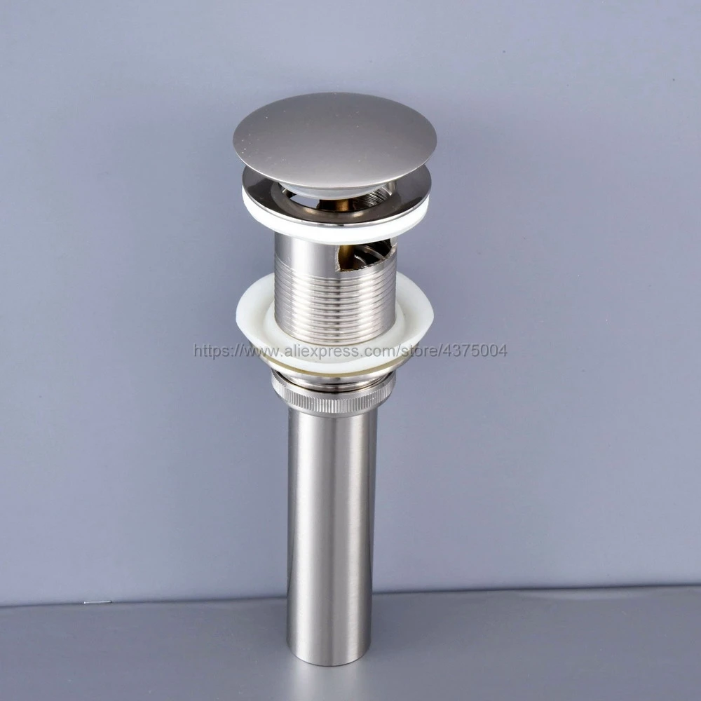 Bathroom Basin Faucet Sink Pop Up Drain Overflow Brushed Nickel bathroom parts faucet accessories Brand New Nsd071 | Обустройство