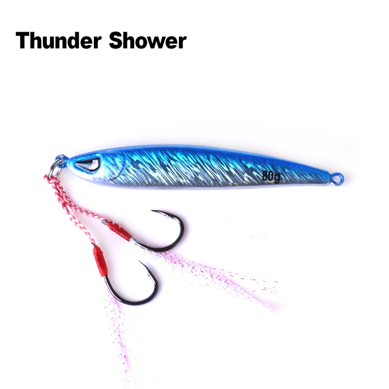 ThunderShower 2 шт. 80 г металлические приспособления тонущие рыболовные приманки