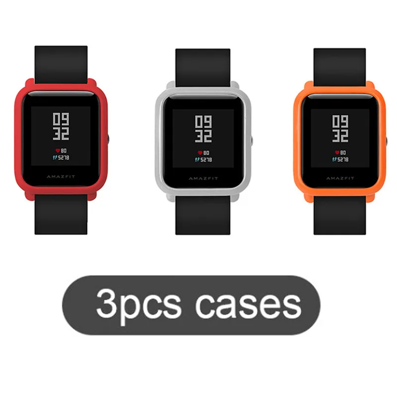 SIKAI 3 шт. чехол для Huami Amazfit Bip Bit Youth Edition защитный чехол для Xiaomi Huami Amazfit чехол для часов