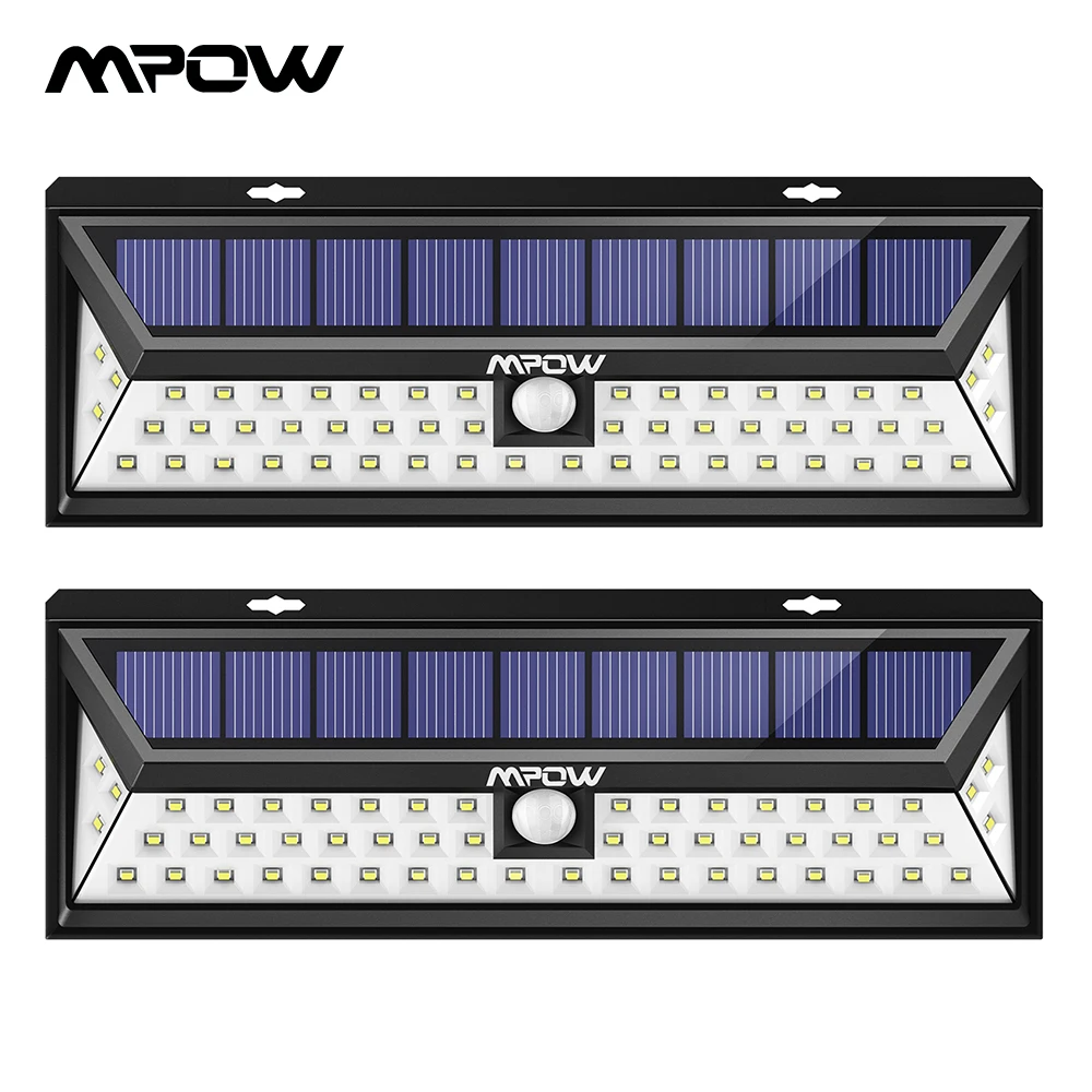 Mpow 54 светодиодный солнечный свет водонепроницаемый Солнечный 120 градусов