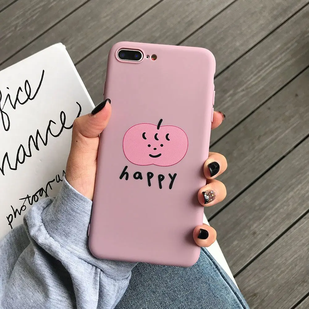 KISSCASE Cute Cartoon Case For VIVO X9 Y79 V7 X20 Plus X27 X21 Pumpkin Head Phone Y75 Y85 V9 Y71 Back Cover |
