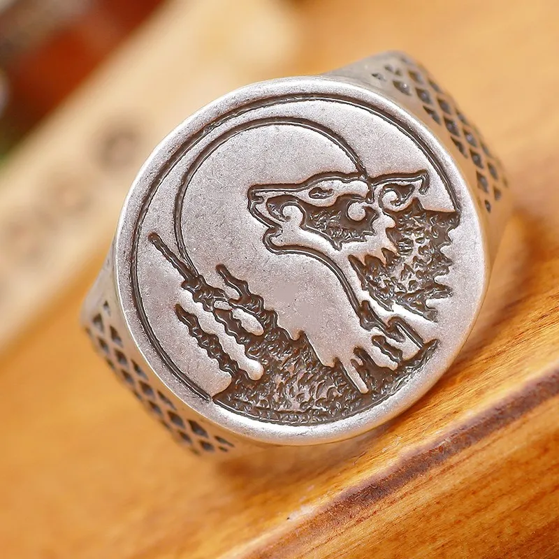 Кольцо волка для мужчин Talisman Signet Bohemia Teen Wolf языческие украшения Best Friend Bague Anel 6
