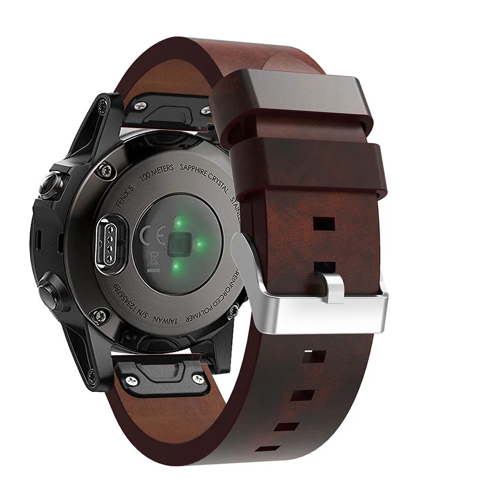 Ремешок для часов Garmin Fenix 5/5Plus/ 6/Forerunner935 кожаный ремешок 945 22 мм сменный смарт