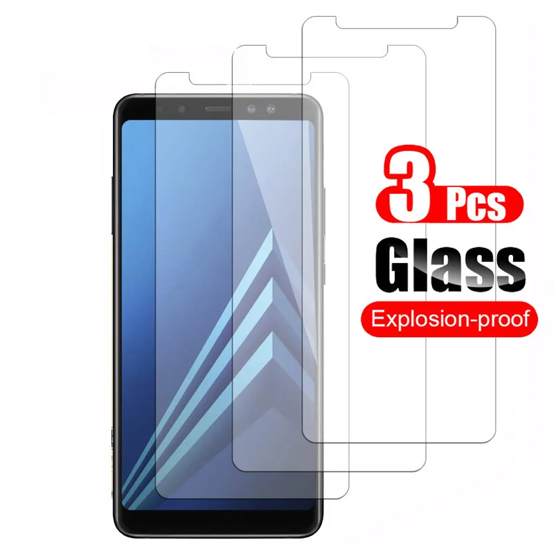 3 шт закаленное стекло для Samsung Galaxy A8 + Plus 2018 защитная пленка 9 H против царапин