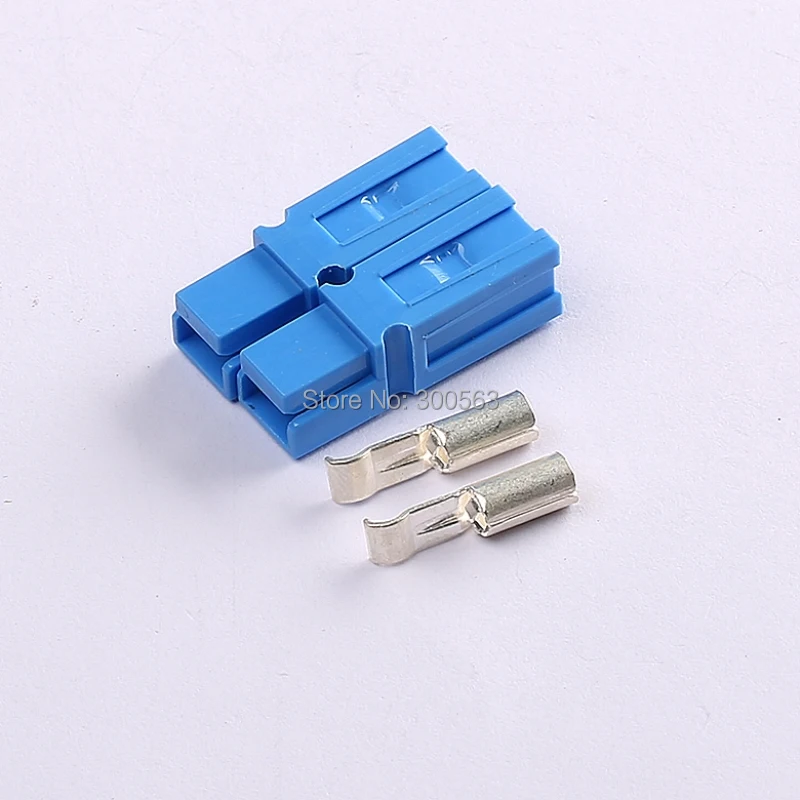 Free shipping 50pcs/lot 600V45A POWER BATTERY PLUG CONNECTOR 45A connector WITH CONTACTS male&female FORKLIFT charger parts