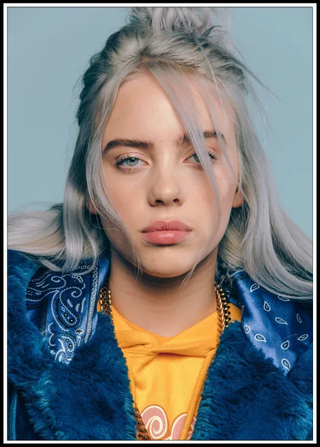 Настенные художественные модульные принты, картины в скандинавском стиле, Билли эйлиш, певица, звезда, постер, живопись, современный холст для гостиной, домашний декор - Цвет: Nordic LXR2364-12