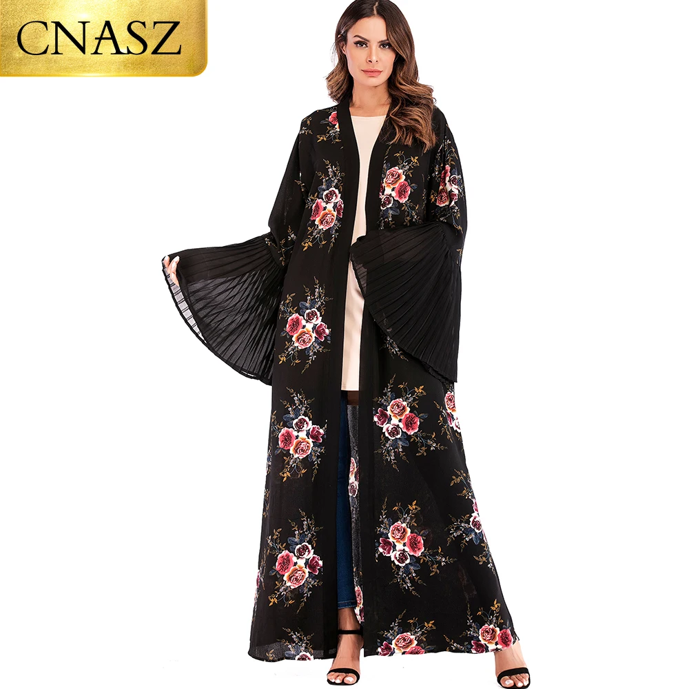 Красивая одежда с цветочным принтом woomen новая модель новейших дизайнов abaya