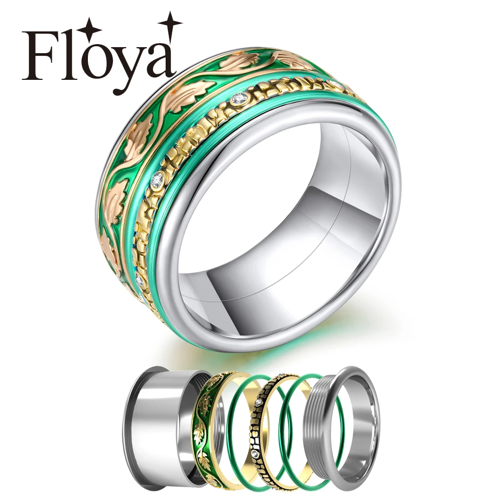 Базовые кольца Floya Boho для женщин сменные аксессуары ювелирный бренд|Кольца| |