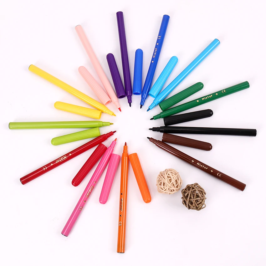 12PCS Color Premium Painting Pen Watercolor Markers Pen Effect Best for Coloring Books Manga Comic Calligraphy Pen