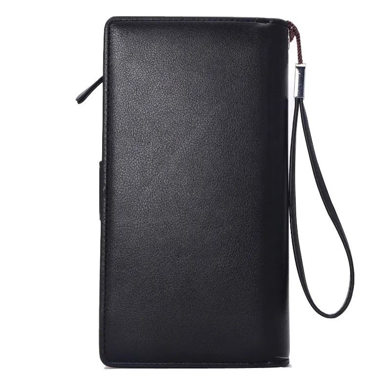 Лидер продаж кожаные мужские кошельки карман для монет Длинный дизайнерский