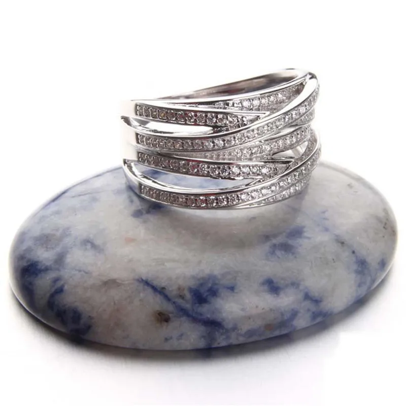 Женское и мужское кольцо модное с узлом счастливый SON из стерлингового серебра 925