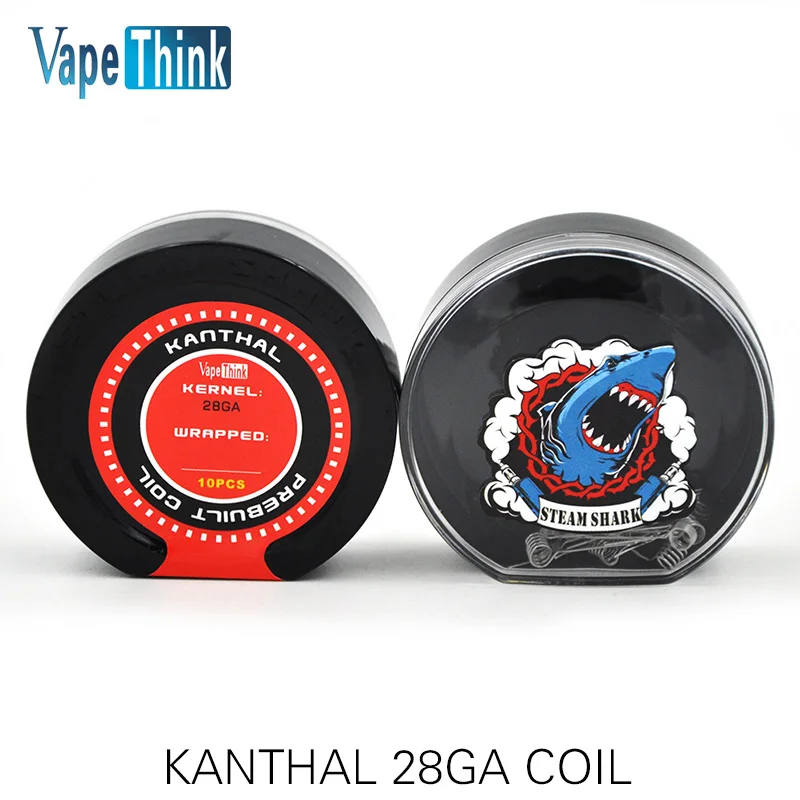 Vapethink Паровая Акула Плавленая Clapton Hive Tiger четвёрка витая микс плоская витая Чужеродная насечка Ni200 Предварительно Построенная катушка