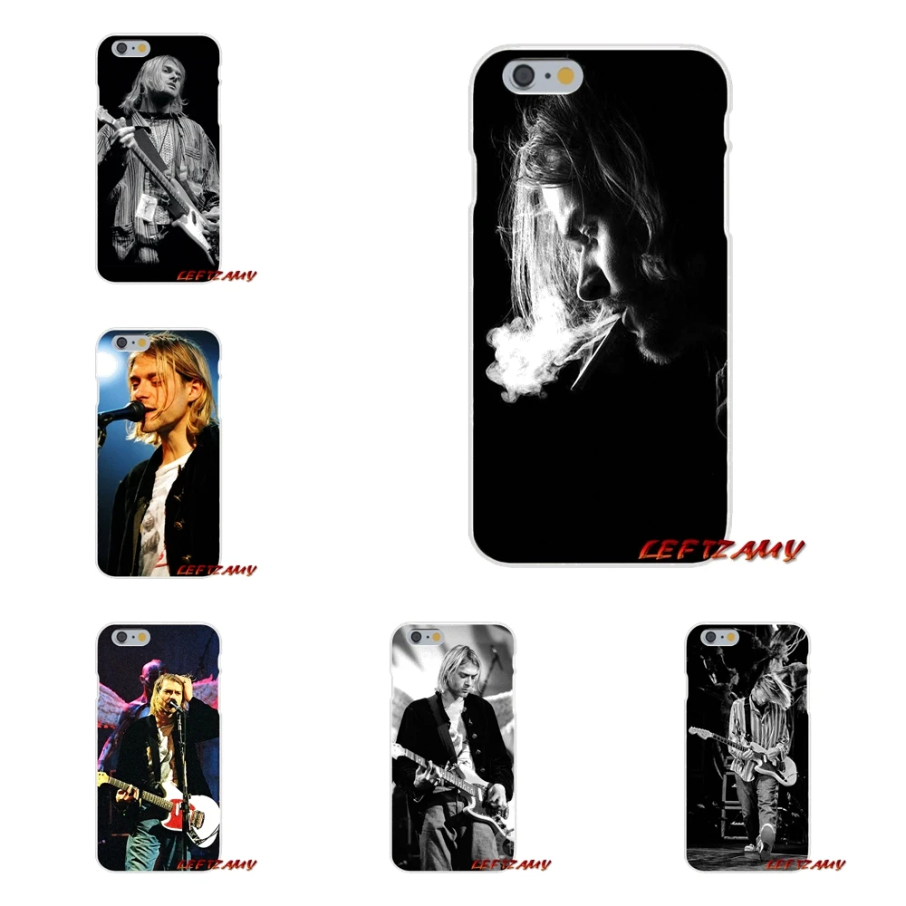 Аксессуары для телефона Чехлы Нирвана Курт Кобейн гранж Rock Симпатичные iPhone X 4 4S 5