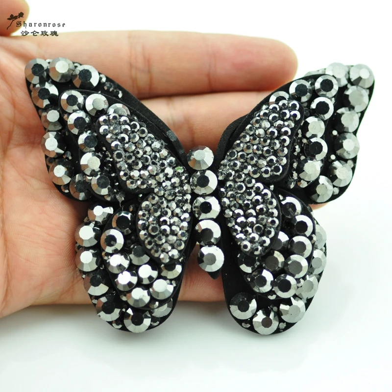 Новая Брошь Стразы в виде бабочки из ткани булавки для женской