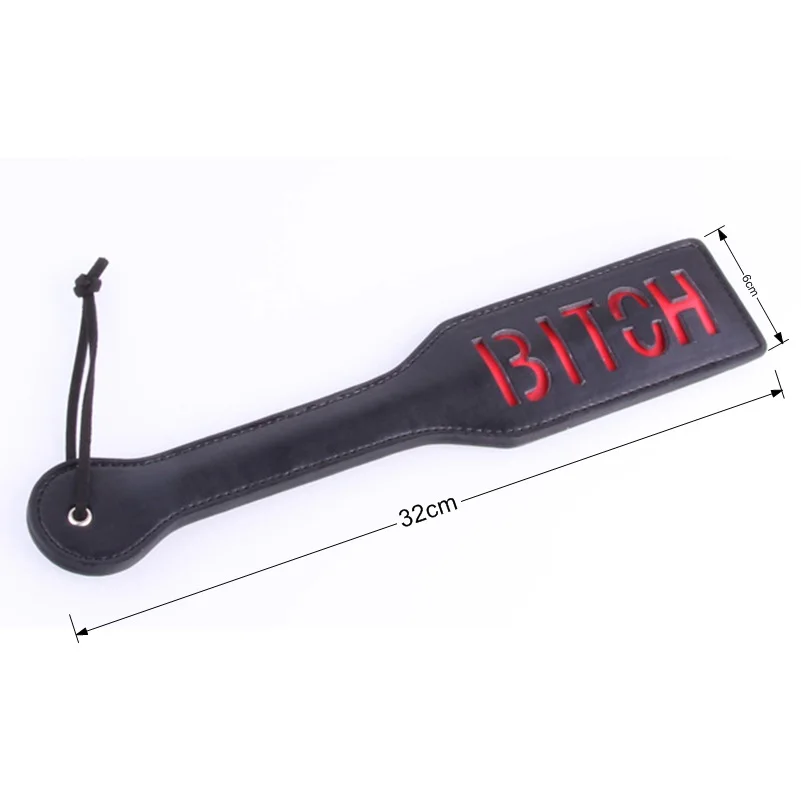 BDSM 32 см секс игрушки для флирта кнут с надписью BITCH Bat Spanking Flogger Paddle товары взрослых