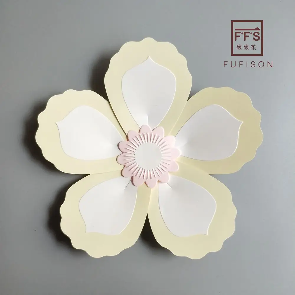 FFS Fufison New Style Paper Flowers DIY Party Backdrop Birthday Home Room decoration wedding flowers Wall stickers | Дом и сад