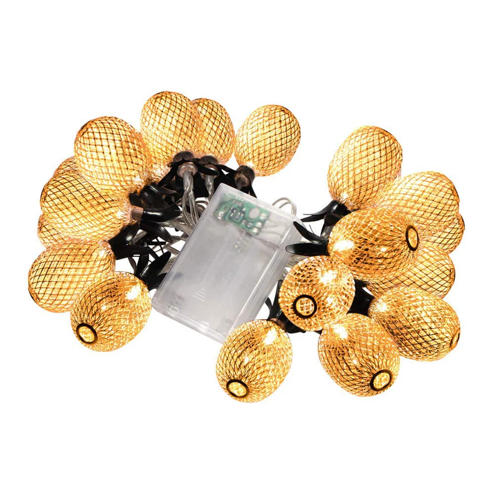 Светодиодный в форме ананаса гирлянда USB/аккумулятор железный светодиодный