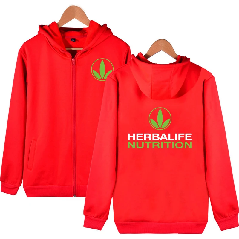 Herbalife толстовка на молнии с капюшоном пальто питанием худи зеленый логотип