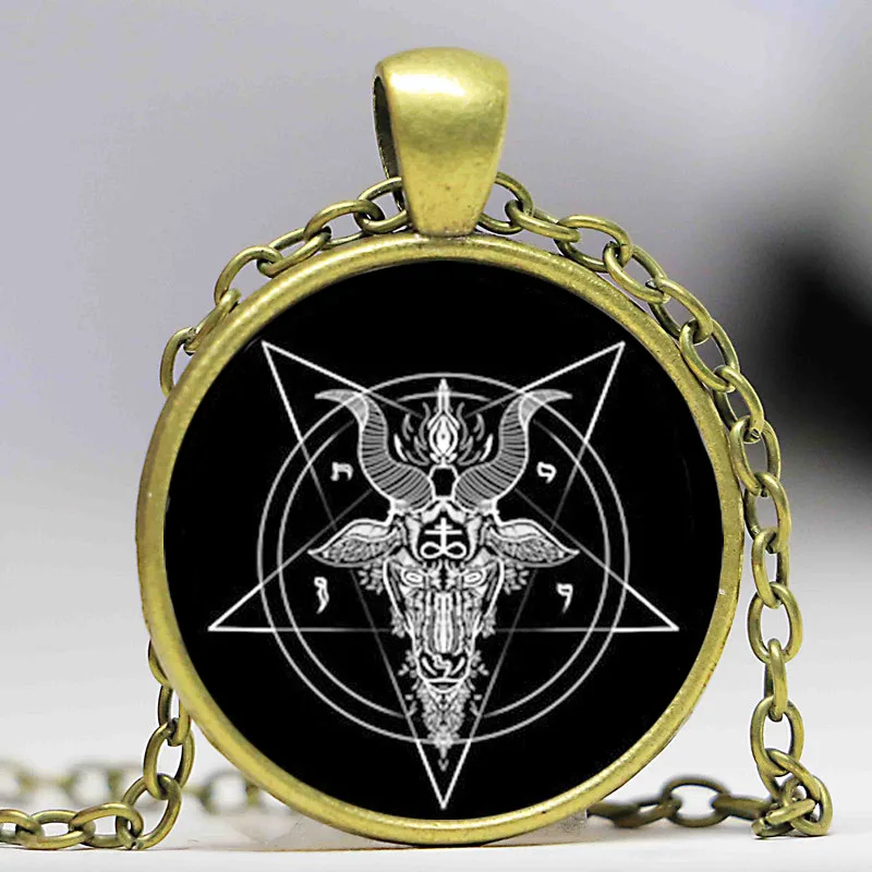 Художественное стекло кабошон ожерелье бронзовая цепочка Винтажное колье