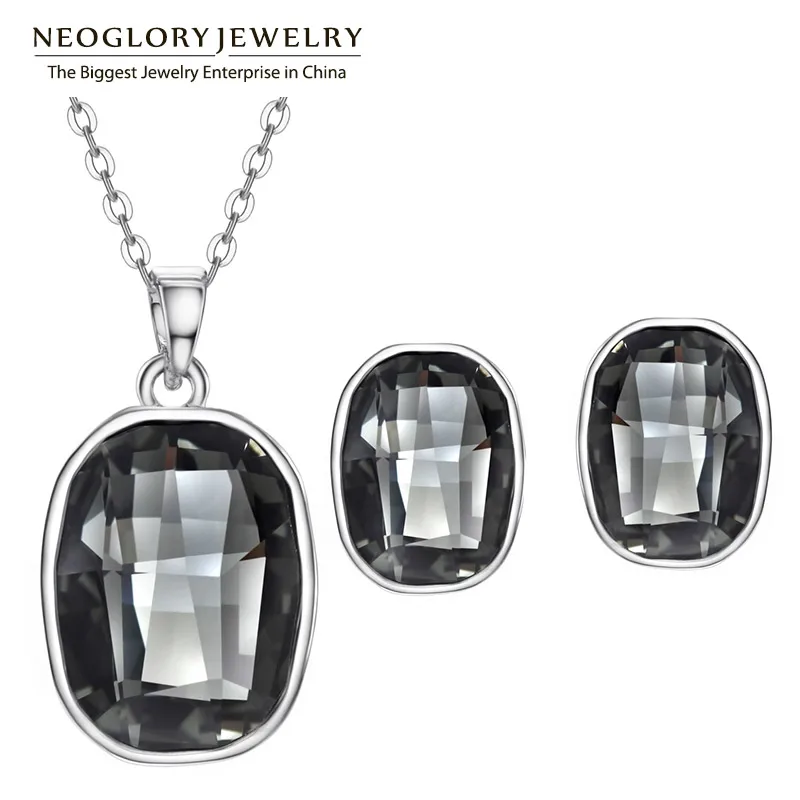Neoglory два цвета ювелирный набор невесты для женщин новинка 2020 JS9 украшенный