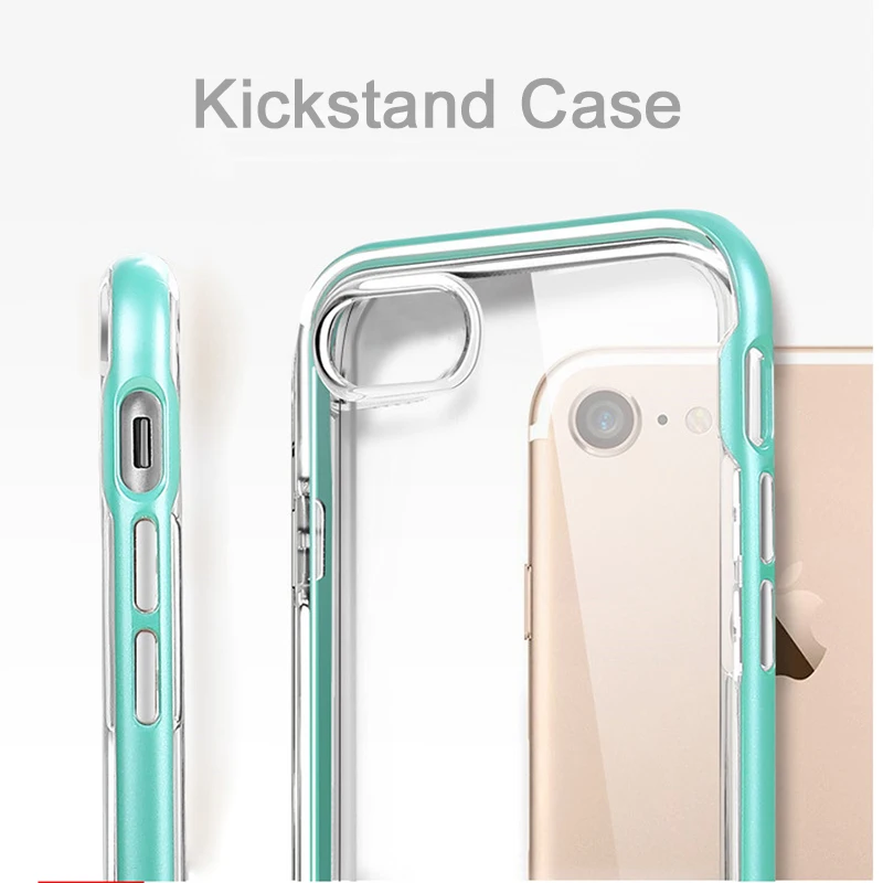 Прозрачный чехол CAPSSICUM с откидной ножкой для iPhone 6 6S Plus ПК ТПУ гибкая силиконовая