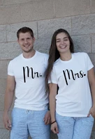 skuggnas new arrival mr and mrs shirts bride and groom wedding and honeymoon t shirt couples t shirts drop shipping