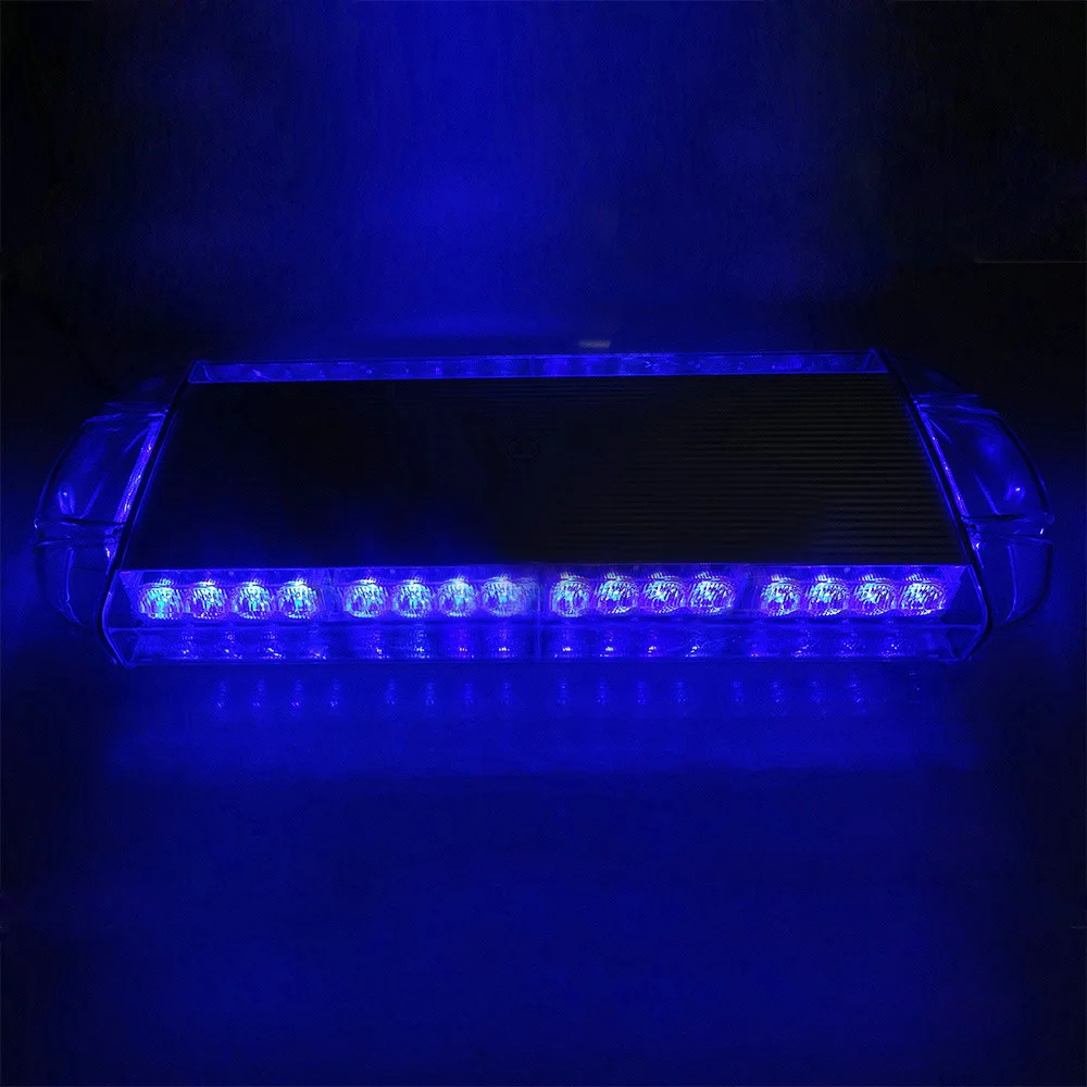 

HEHEMM 40W Strobe Warning Light Bar Roof Top Flashing Emergency Lights Car Trucks 22 Inch 12V/24V