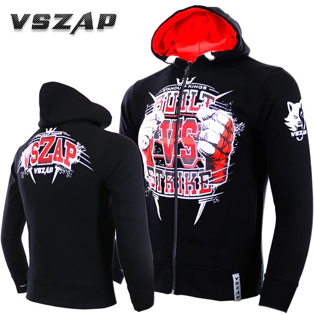 Толстовка с капюшоном и длинным рукавом на молнии|boxing sweatshirts|mma boxing trainingtaekwondo training