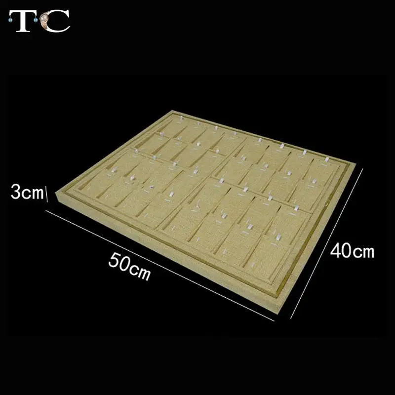 Оптовая продажа льняное ожерелье поднос для демонстрации украшений 40*50 см |