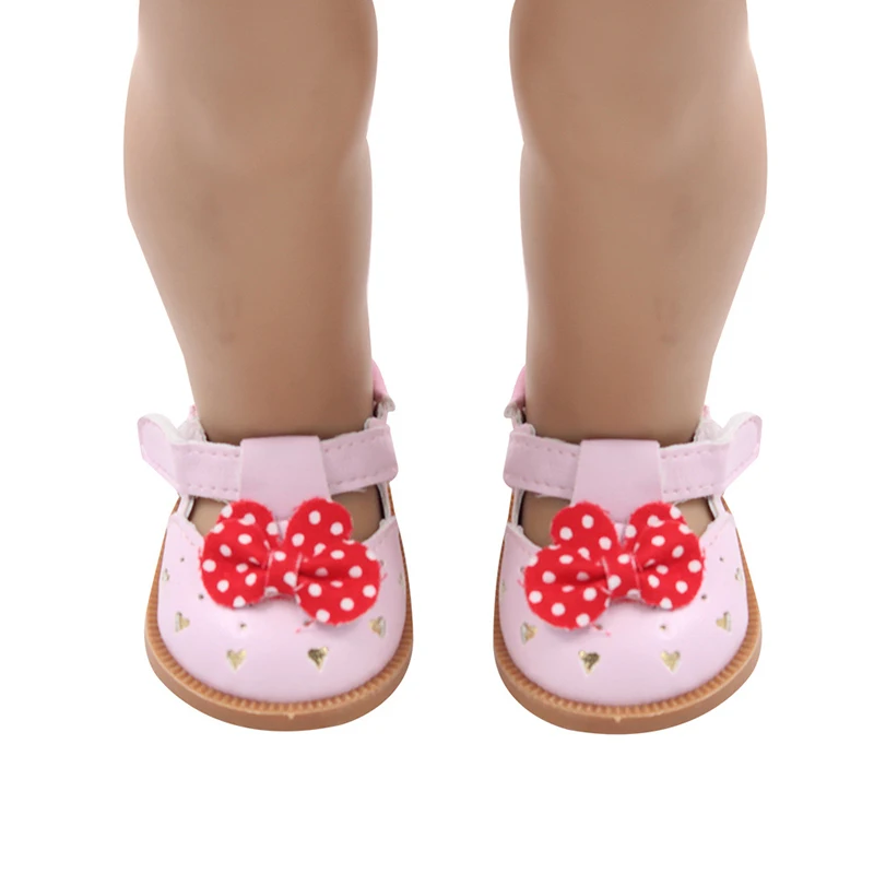 7 см куклы модницы обувь кожаная с бантиком для 1/3 BJD 18 &quotамериканская кукла
