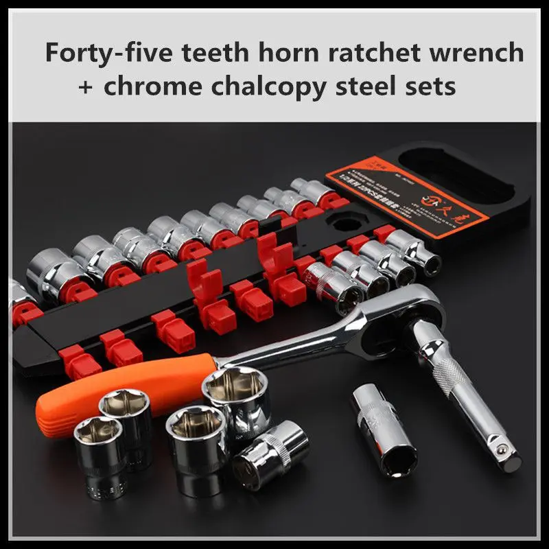 22 шт. набор гаечных ключей с храповым механизмом | Инструменты