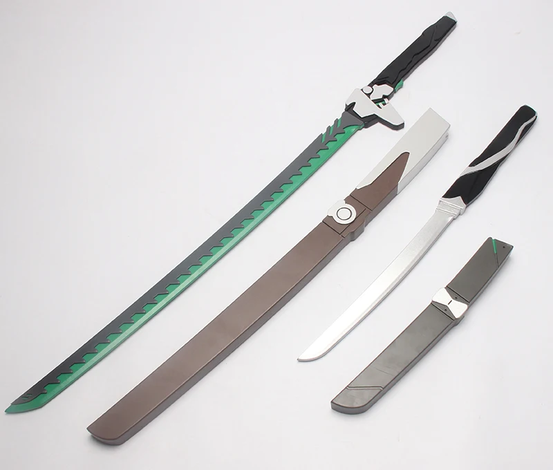 Overwatch Genji Shimada Swords Dragonblade Cosplay Replica Props |