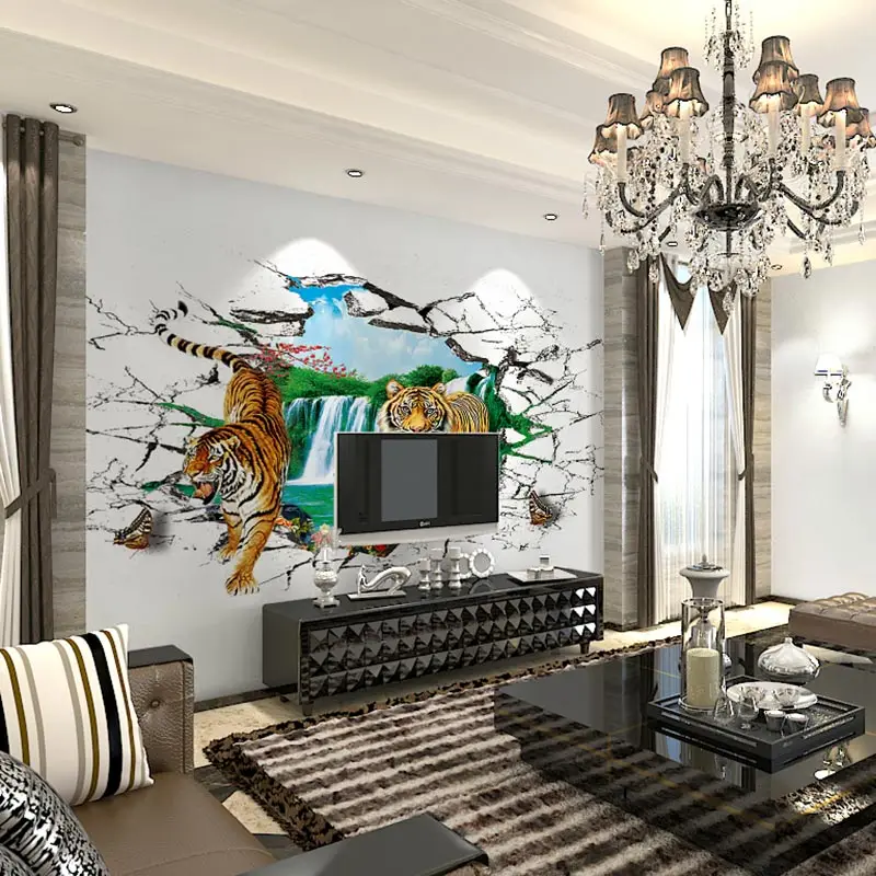 3D обои с тигровым камнем для детской комнаты домашний декор гостиной