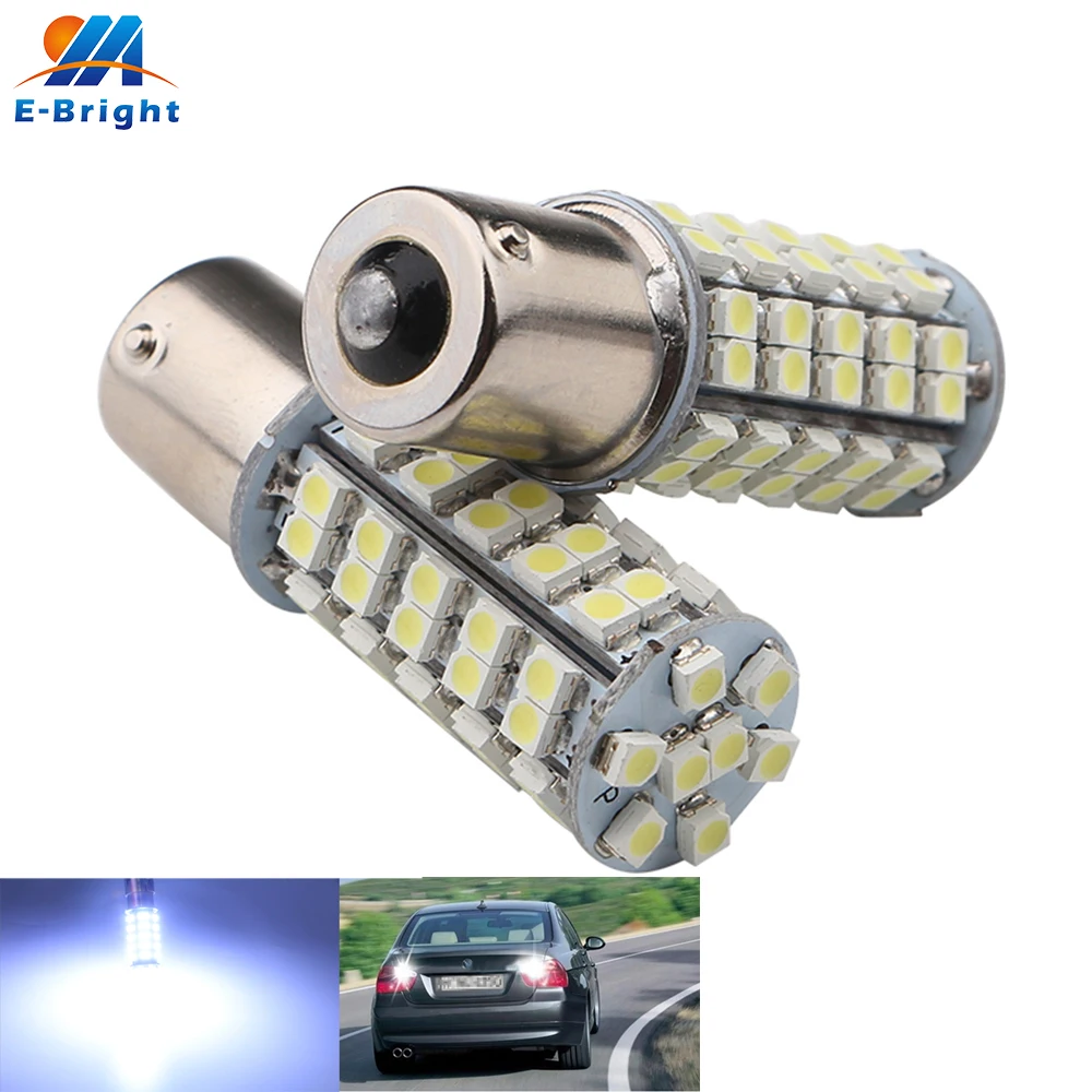 10 шт. 1156 BA15S 12 В DC 1210 68 SMD светодиодный задний фонарь для автомобилей лампа 1073 1141 1129